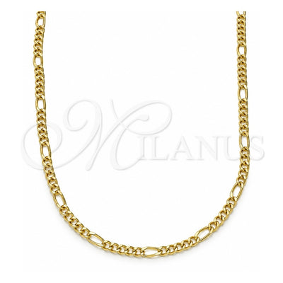 Oro Laminado Basic Necklace, Gold Filled Style Polished, Golden Finish, 04.213.0218.18 (02 MM Thickness, 18 Inches Length)