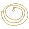 Oro Laminado Basic Necklace, Gold Filled Style Polished, Golden Finish, 04.213.0220.18 (02 MM Thickness, 18 Inches Length)