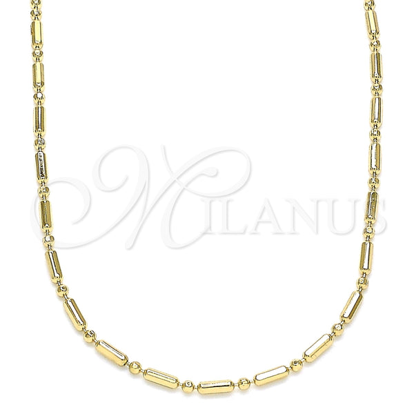 Gold Filled Necklace — Basic Necklace Polished 04. 02 MM Thickness 18 — main product view — SKU 142918 | Oro Laminado collar — básico Necklace pulido 04. 02 MM Thickness 18 — SKU 142918