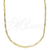 Oro Laminado Basic Necklace, Gold Filled Style Polished, Golden Finish, 04.213.0220.18 (02 MM Thickness, 18 Inches Length)