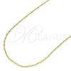 Oro Laminado Basic Necklace, Gold Filled Style Polished, Golden Finish, 04.213.0222.18 (01 MM Thickness, 18 Inches Length)