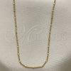 Oro Laminado Basic Necklace, Gold Filled Style Polished, Golden Finish, 04.213.0222.18 (01 MM Thickness, 18 Inches Length)