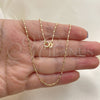 Oro Laminado Basic Necklace, Gold Filled Style Polished, Golden Finish, 04.213.0223.18 (01 MM Thickness, 18 Inches Length)