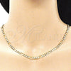 Oro Laminado Basic Necklace, Gold Filled Style Figaro Design, Polished, Golden Finish, 04.213.0113.18 (04 MM Thickness, 18 Inches Length)