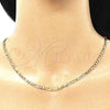 Oro Laminado Basic Necklace, Gold Filled Style Figaro Design, Polished, Golden Finish, 04.213.0114.18 (04 MM Thickness, 18 Inches Length)
