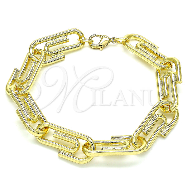 Gold Filled Bracelet — Basic Bracelet Paperclip Design Polished 04. 12 MM — main product view — SKU 142941 | Oro Laminado brazalete — básico Bracelet Paperclip diseño pulido 04. 12 MM — SKU 142941