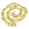 Oro Laminado Basic Necklace, Gold Filled Style Paperclip Design, Polished, Golden Finish, 04.362.0040.18 (12 MM Thickness, 18 Inches Length)
