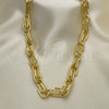 Oro Laminado Basic Necklace, Gold Filled Style Paperclip Design, Polished, Golden Finish, 04.362.0040.18 (12 MM Thickness, 18 Inches Length)