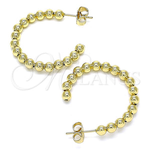 Gold Filled Ring — Stud Earring Ball Design Polished 02. — main product view — SKU 142953 | Oro Laminado anillo — Stud Earring Ball diseño pulido 02. — SKU 142953