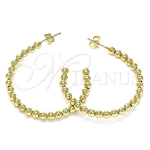 Gold Filled Ring — Stud Earring Ball Design Polished 02. — main product view — SKU 142954 | Oro Laminado anillo — Stud Earring Ball diseño pulido 02. — SKU 142954