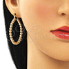 Oro Laminado Medium Hoop, Gold Filled Style Ball Design, Polished, Golden Finish, 02.385.0002.40