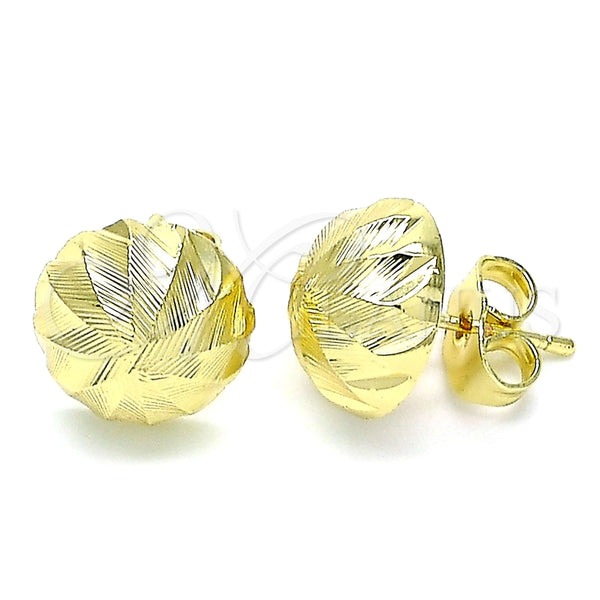 Gold Filled Ring — Stud Earring Diamond Cutting 02. — main product view — SKU 142974 | Oro Laminado anillo — Stud Earring Diamond Cutting 02. — SKU 142974