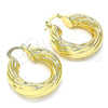 Dorado Oro Laminado Aretes, vista 5 de la galería del producto por Mayoreo, vista adicional 5 del producto