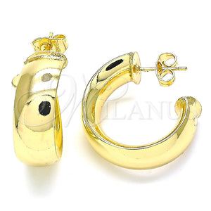 Gold Filled Ring — Stud Earring Polished 02. — main product view — SKU 142982 | Oro Laminado anillo — Stud Earring pulido 02. — SKU 142982