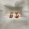 Gold Filled Ring — Stud Earring Ball Design with Pink Pearl Polished — alternate product view — SKU 142988 | Oro Laminado anillo — Stud Earring Ball diseño with Pink Pearl pulido — SKU 142988