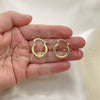 Oro Laminado Small Hoop, Gold Filled Style Polished, Golden Finish, 02.170.0235.20