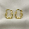 Oro Laminado Small Hoop, Gold Filled Style Polished, Golden Finish, 02.170.0235.20