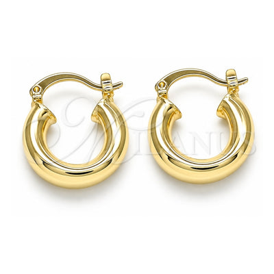 Oro Laminado Small Hoop, Gold Filled Style Polished, Golden Finish, 02.170.0314.20