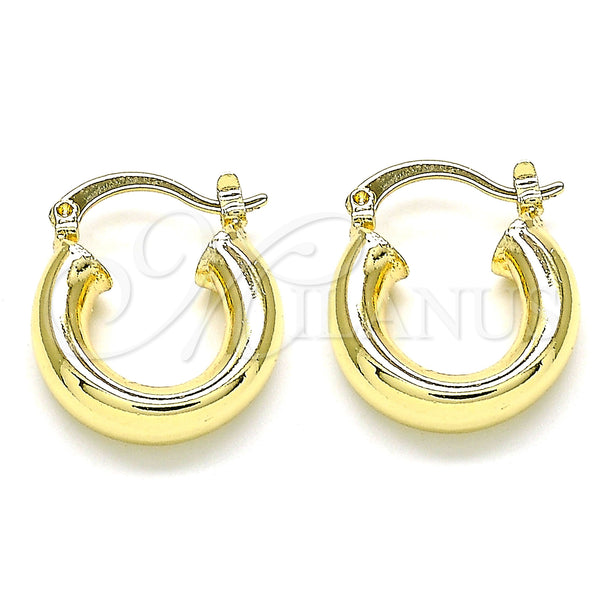 Gold Filled Hoop Earrings — Small Hoop Polished 02. — main product view — SKU 143008 | Oro Laminado aretes de aro — Small Hoop pulido 02. — SKU 143008