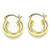 Oro Laminado Small Hoop, Gold Filled Style Polished, Golden Finish, 02.170.0314.20