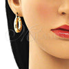 Oro Laminado Small Hoop, Gold Filled Style Hollow Design, Polished, Golden Finish, 02.170.0314.25