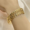 Oro Laminado Semanario Bangle, Gold Filled Style Diamond Cutting Finish, Golden Finish, 07.93.0006.05 (02 MM Thickness, Size 5 (2.50 Diameter))