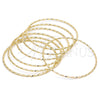 Oro Laminado Semanario Bangle, Gold Filled Style Diamond Cutting Finish, Golden Finish, 07.93.0006.05 (02 MM Thickness, Size 5 (2.50 Diameter))