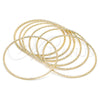 Oro Laminado Semanario Bangle, Gold Filled Style Diamond Cutting Finish, Golden Finish, 07.93.0008.05 (02 MM Thickness, Size 5 (2.50 Diameter))