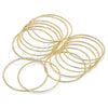 Oro Laminado Semanario Bangle, Gold Filled Style Diamond Cutting Finish, Golden Finish, 07.93.0008.05 (02 MM Thickness, Size 5 (2.50 Diameter))