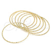 Oro Laminado Semanario Bangle, Gold Filled Style Diamond Cutting Finish, Golden Finish, 07.93.0009.05 (02 MM Thickness, Size 5 (2.50 Diameter))