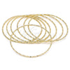 Oro Laminado Semanario Bangle, Gold Filled Style Diamond Cutting Finish, Golden Finish, 07.93.0009.05 (02 MM Thickness, Size 5 (2.50 Diameter))