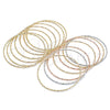 Oro Laminado Semanario Bangle, Gold Filled Style Diamond Cutting Finish, Golden Finish, 07.93.0009.05 (02 MM Thickness, Size 5 (2.50 Diameter))