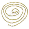Oro Laminado Basic Necklace, Gold Filled Style Singapore Design, Polished, Golden Finish, 04.213.0225.24 (02 MM Thickness, 24 Inches Length)