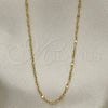 Oro Laminado Basic Necklace, Gold Filled Style Polished, Golden Finish, 04.213.0226.24 (02 MM Thickness, 24 Inches Length)