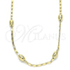 Oro Laminado Basic Necklace, Gold Filled Style Polished, Golden Finish, 04.213.0227.18 (02 MM Thickness, 18 Inches Length)