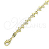 Oro Laminado Fancy Bracelet, Gold Filled Style Dolphin Design, Polished, Golden Finish, 03.326.0018.08 (07 MM Thickness, 8 Inches Length)