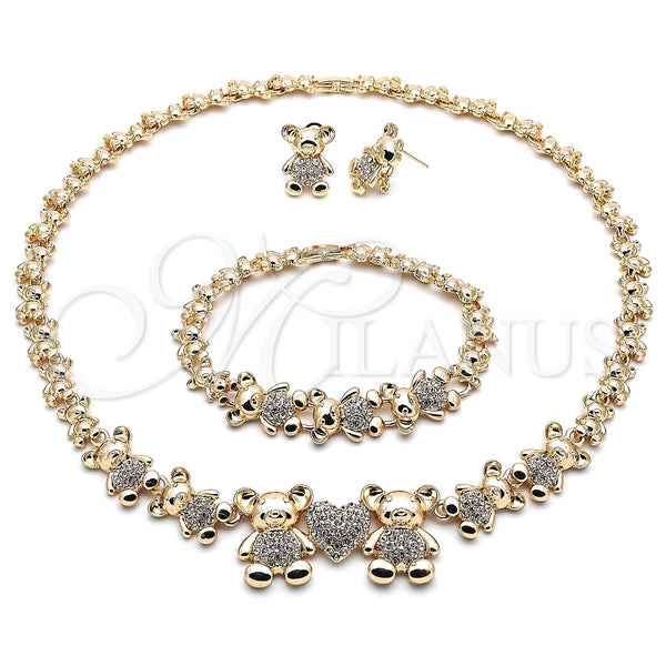 Gold Filled Ring — Necklace Bracelet and Earring Teddy Bear and Heart — main product view — SKU 143144 | Oro Laminado anillo — Necklace Bracelet and Earring Teddy Bear and corazón — SKU 143144