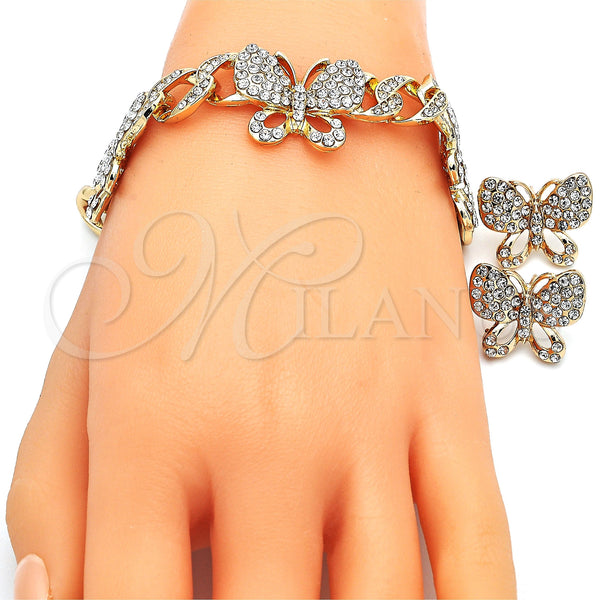 Gold Filled Ring — Necklace Bracelet and Earring Butterfly and Miami Cuban — alternate product view — SKU 143147 | Oro Laminado anillo — Necklace Bracelet and Earring Butterfly and Miami Cuban — SKU 143147