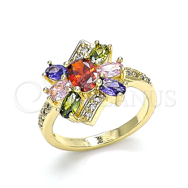 Gold Filled Ring — Multi Stone Ring with Multicolor Cubic Zirconia and — main product view — SKU 143172 | Oro Laminado anillo — Multi Stone Ring with Multicolor Cubic Zirconia and — SKU 143172