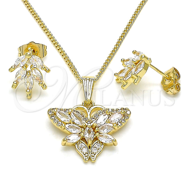 Gold Filled Ring — Earring and Pendant Adult Set Butterfly Design with — main product view — SKU 143193 | Oro Laminado anillo — Earring and Pendant Adult Set Butterfly diseño with — SKU 143193