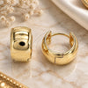 Oro Laminado Huggie Hoop, Gold Filled Style Polished, Golden Finish, 02.156.0563.15