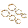 Oro Laminado Huggie Hoop, Gold Filled Style Polished, Golden Finish, 02.156.0564.10