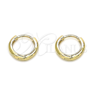Gold Filled Hoop Earrings — Huggie Hoop Polished 02. — main product view — SKU 143213 | Oro Laminado aretes de aro — Huggie Hoop pulido 02. — SKU 143213