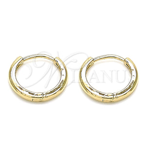Gold Filled Hoop Earrings — Huggie Hoop Polished 02. — main product view — SKU 143214 | Oro Laminado aretes de aro — Huggie Hoop pulido 02. — SKU 143214