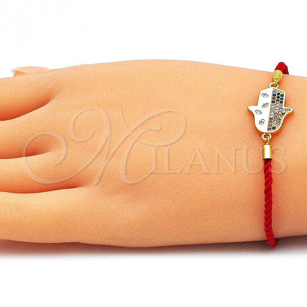 Gold Filled Bracelet — Fancy Bracelet Hand of God and Judaica Design — alternate product view — SKU 143215 | Oro Laminado brazalete — elegante Bracelet Hand of God and Judaica diseño — SKU 143215