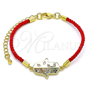 Gold Filled Bracelet — Fancy Bracelet Hand of God and Judaica Design — main product view — SKU 143215 | Oro Laminado brazalete — elegante Bracelet Hand of God and Judaica diseño — SKU 143215
