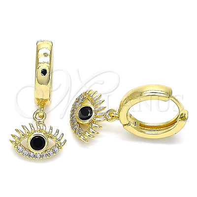 Gold Filled Gold-Filled Evil Eye Hoop Earrings 02.210.0513.15 for wholesale, main product view
