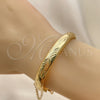 Oro Laminado Individual Bangle, Gold Filled Style Diamond Cutting Finish, Golden Finish, 07.168.0015.1.04 (08 MM Thickness, Size 4 (2.25 Diameter))