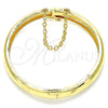 Oro Laminado Individual Bangle, Gold Filled Style Diamond Cutting Finish, Golden Finish, 07.168.0015.1.04 (08 MM Thickness, Size 4 (2.25 Diameter))