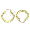 Oro Laminado Medium Hoop, Gold Filled Style Polished, Golden Finish, 02.170.0262.30